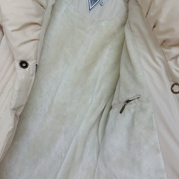 Marvin Richards Cream Down Puffer Coat - Picture 6 of 7